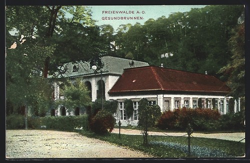 Ansichtskarte freienwalde - ansichtskarte, a
