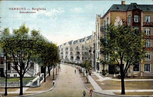 Hamburg mitte borgfelde - ak,