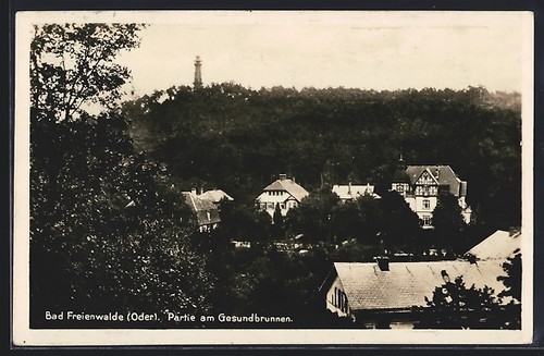 Ansichtskarte bad freienwalde - ansichtskarte,