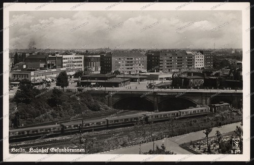 Foto-AK-Berlin-Bahnhof-Gesundb