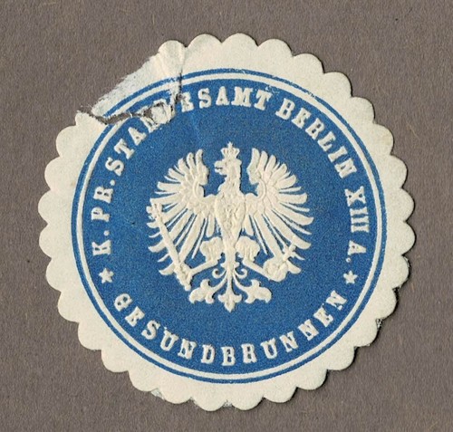 Siegelmarke preußen pr - siegelmarke, preußen: