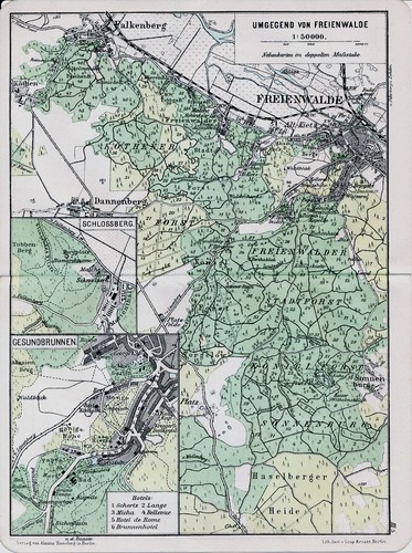 Freienwalde 1904 orig - ., w-karte