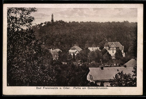 Ansichtskarte bad freienwalde - ansichtskarte,